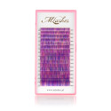 Multicolor lashes shade of violet/pink