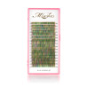 Multicolor lashes shade of green