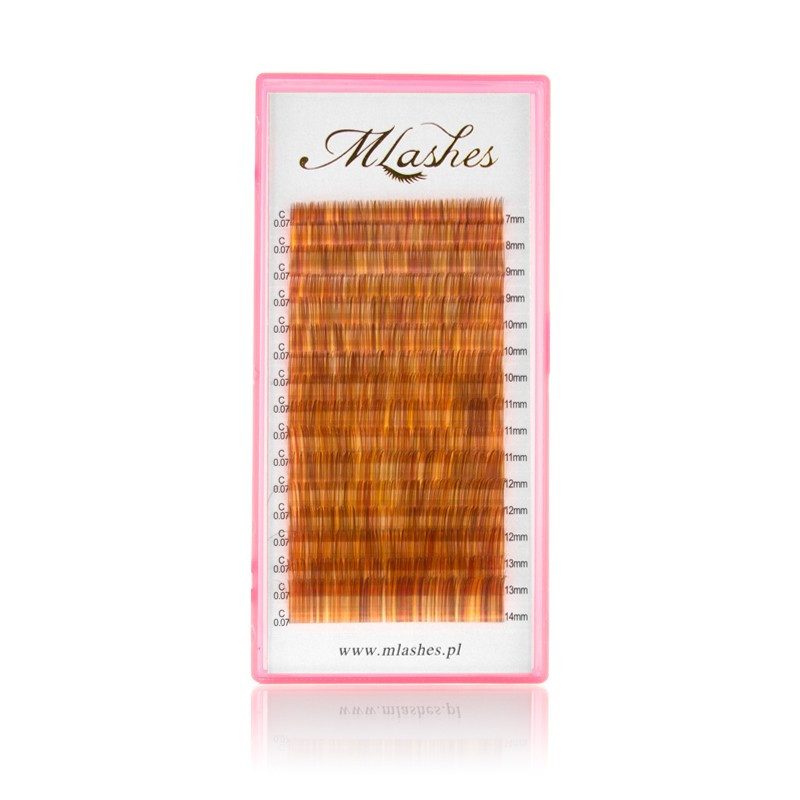 Multicolor lashes shade of brown
