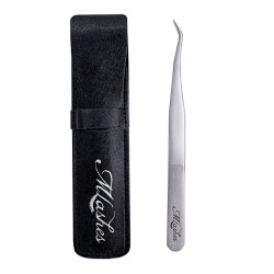 Pęseta Silver PRO MATT + pokrowiec