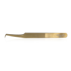2 GAT L-TYPE GOLD TWEEZERS - L90