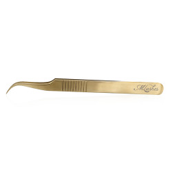 2 GAT Gold Curved Tweezers - C2 Second-Grade