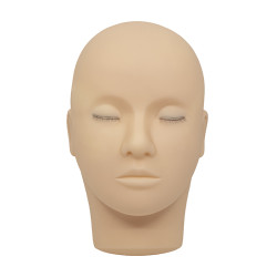 Training Head with Eyelashes