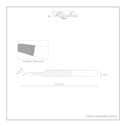 Chloe Tweezers - Diamond Gold