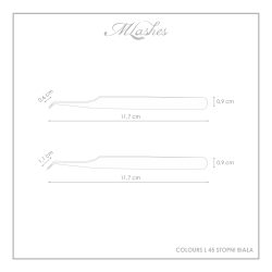 Tweezers Colours - L 45 Degrees White