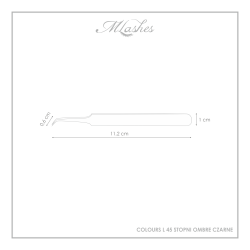 Tweezers Colors - L 45 Degrees Ombre Black
