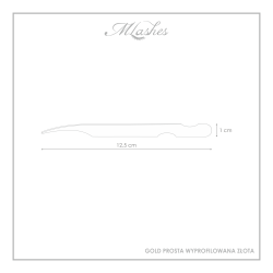 Gold Tweezers - Straight Contoured Gold