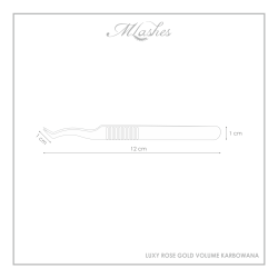Luxy Rose Gold Volume Crimped Tweezers