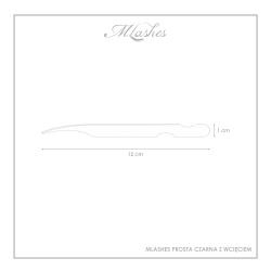 Tweezer straight MLashes black with indentation