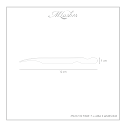 Tweezer straight MLashes black with indentation