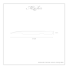 MLashes Straight Gold Tweezers with Indentation