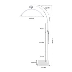 Lampa Moon HD-M60X biała