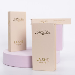 Tray eyelashes LA.SHE dark brown 0,05  0,075