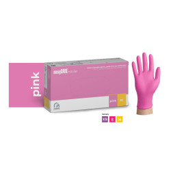 Nitrile gloves pink