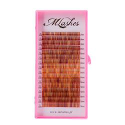 Multicolor lashes shade of brown